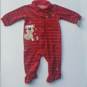 NWT First Moments My First Christmas Dog Outfit Size 3-6 Months